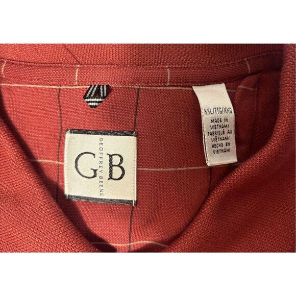Geoffrey Beene Polo Shirt Red XXL Mew With Tags - Picture 5 of 7